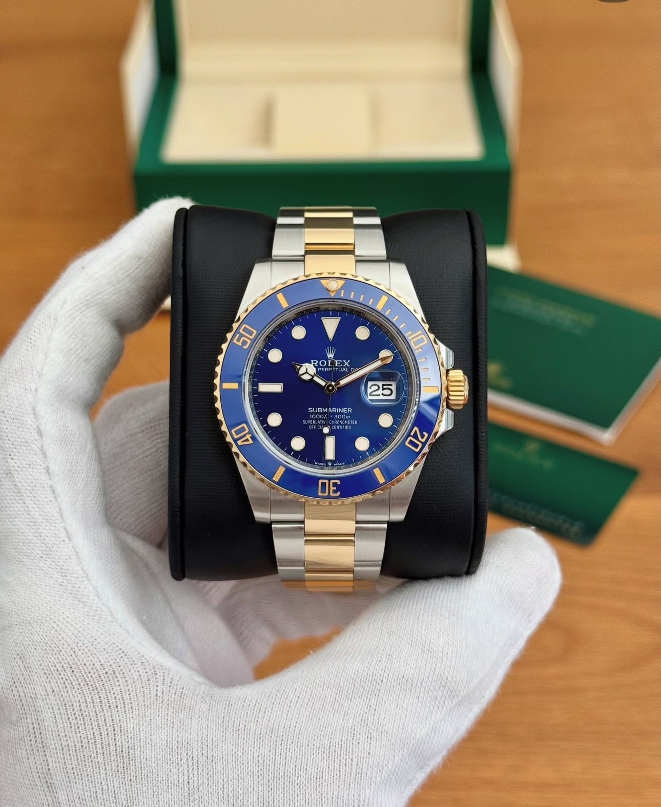 ROLEX SUBMARINER DATE ORO BLU