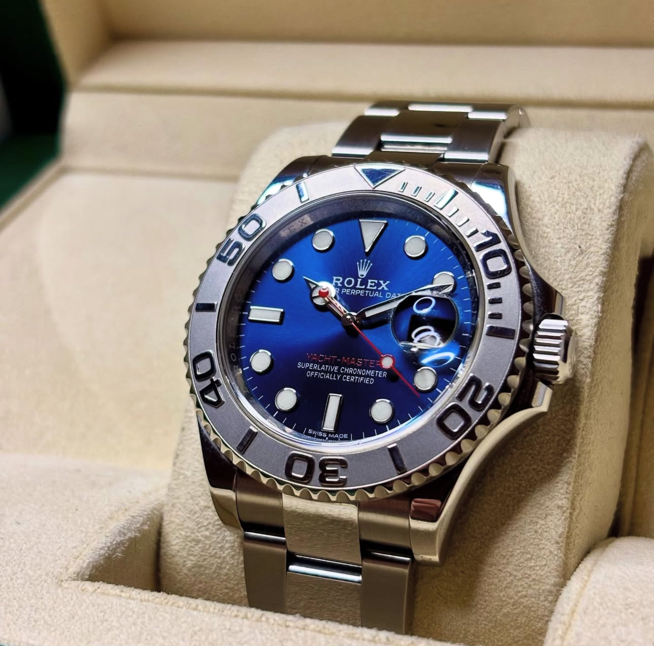 ROLEX YACHT-MASTER BLUE DIAL