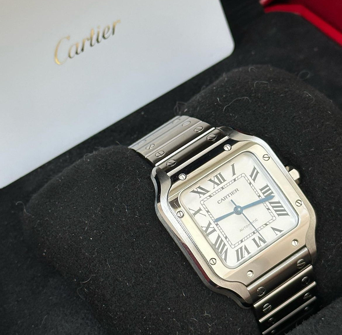 CARTIER SANTOS WHITE DIAL