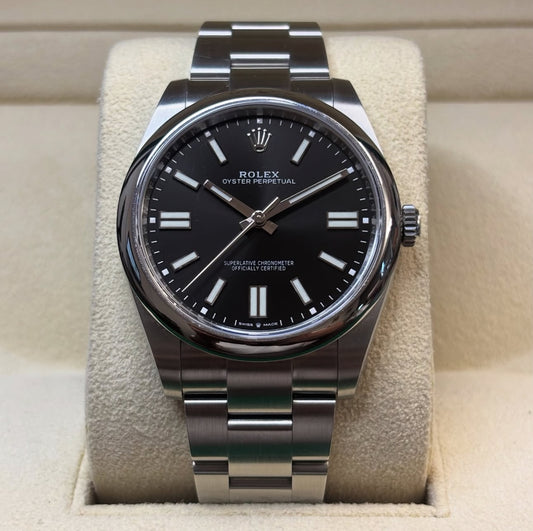 ROLEX OYSTER PERPETUAL BLACK DIAL