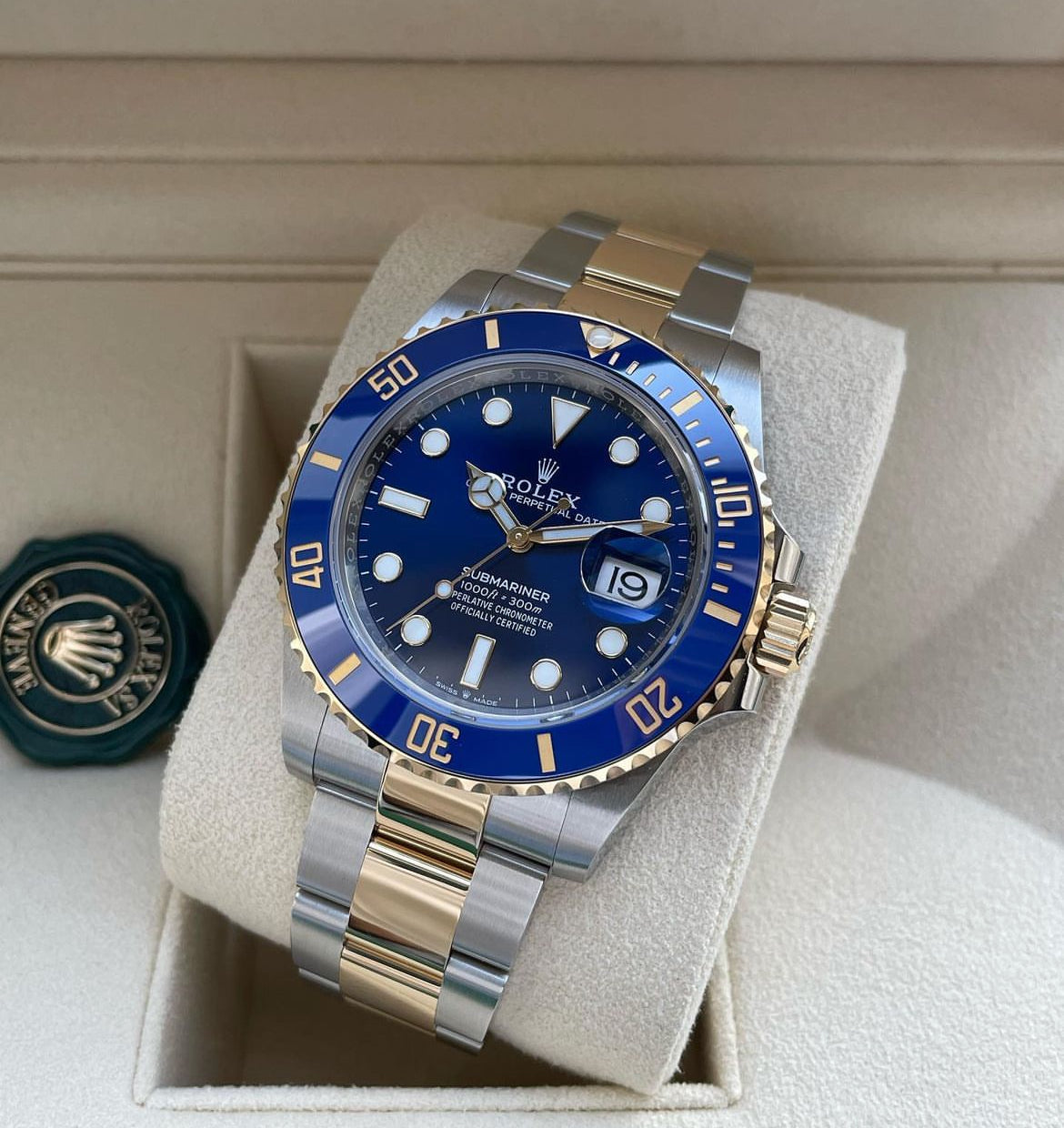 ROLEX SUBMARINER DATE ORO & BLU