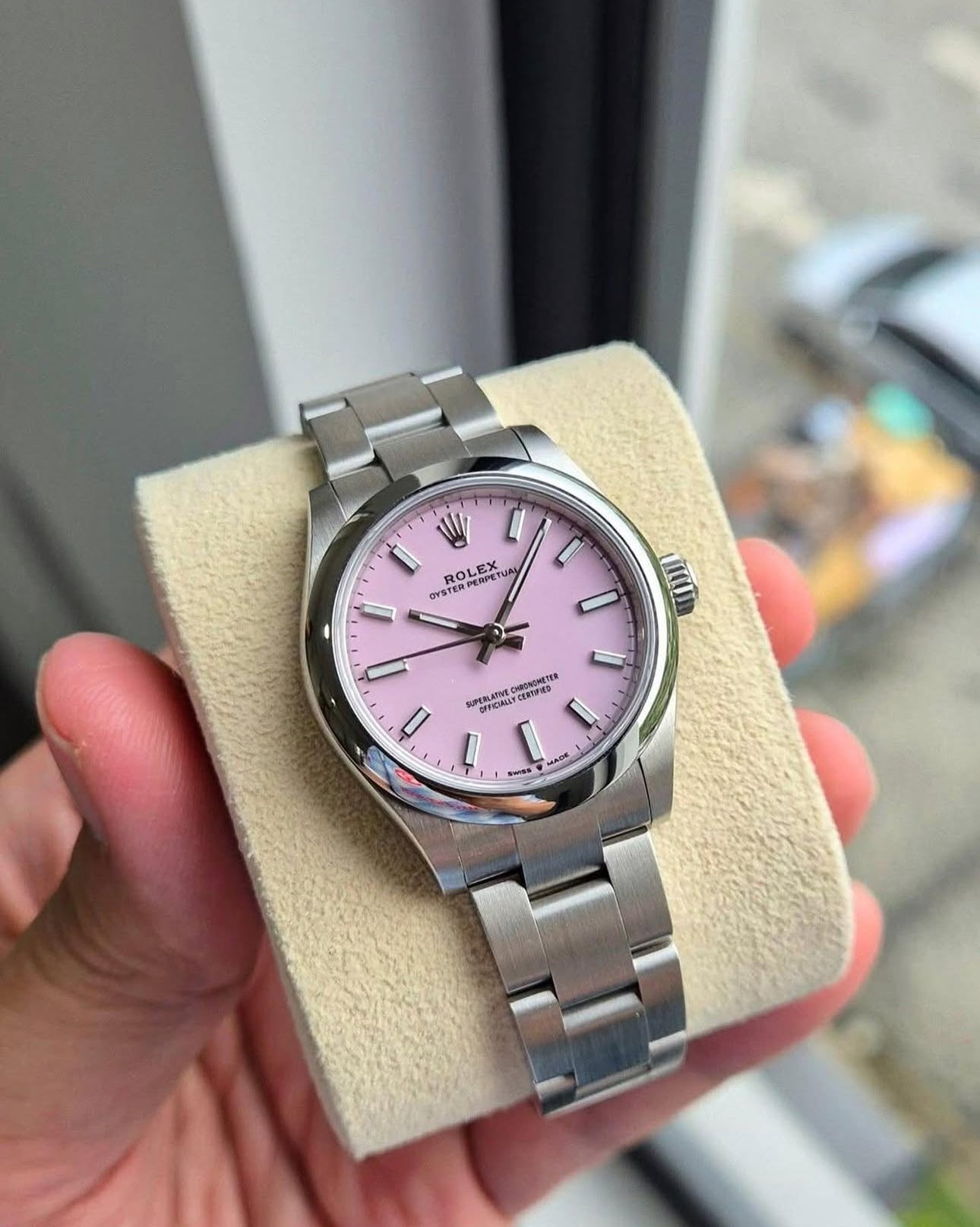 ROLEX OYSTER PERPETUAL PINK