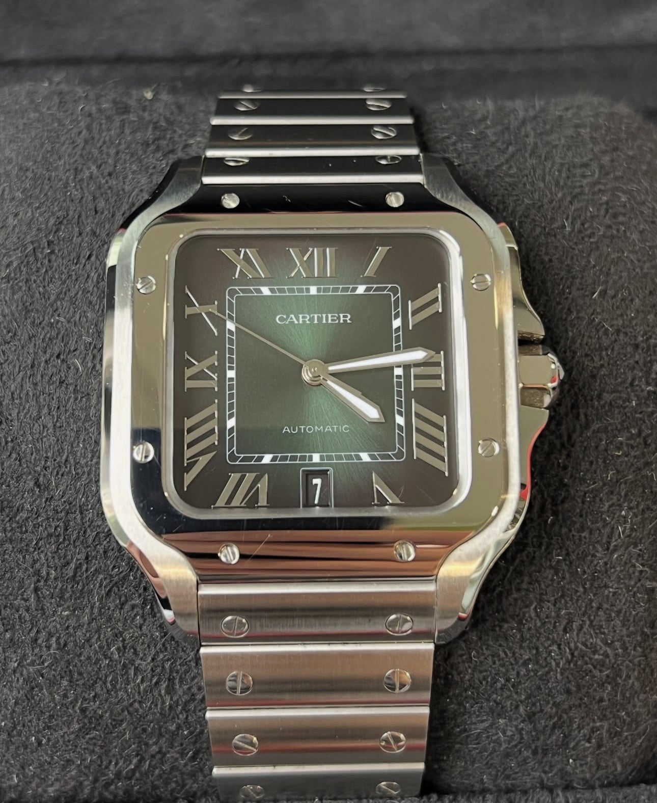 CARTIER SANTOS GREEN DIAL