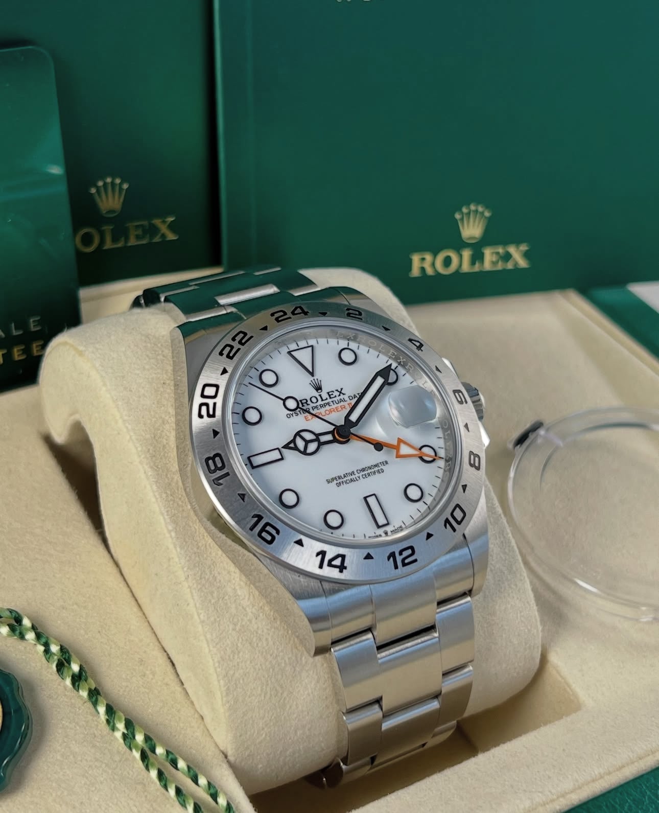 ROLEX EXPLORER II DATE WHITE