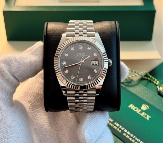 ROLEX DATEJUST JUBILÉE GREY ARDESIA DIAMOND