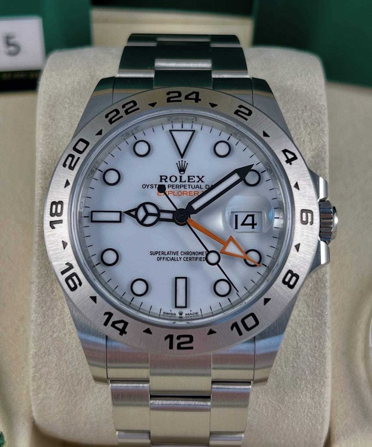 ROLEX EXPLORER II DATE WHITE