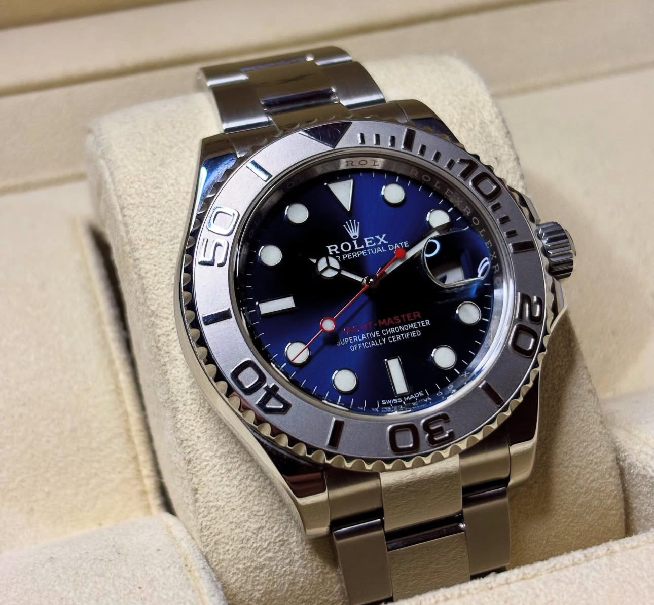 ROLEX YACHT-MASTER BLUE DIAL