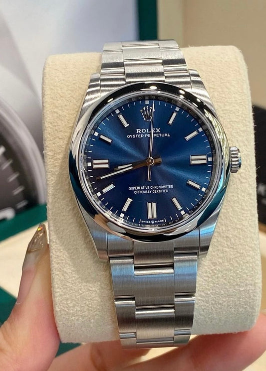 ROLEX OYSTER PERPETUAL BLUE DIAL