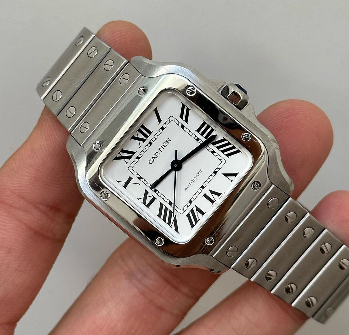 CARTIER SANTOS WHITE DIAL