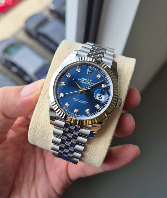 ROLEX DATEJUST JUBILEE OCEAN BLU DIAMOND