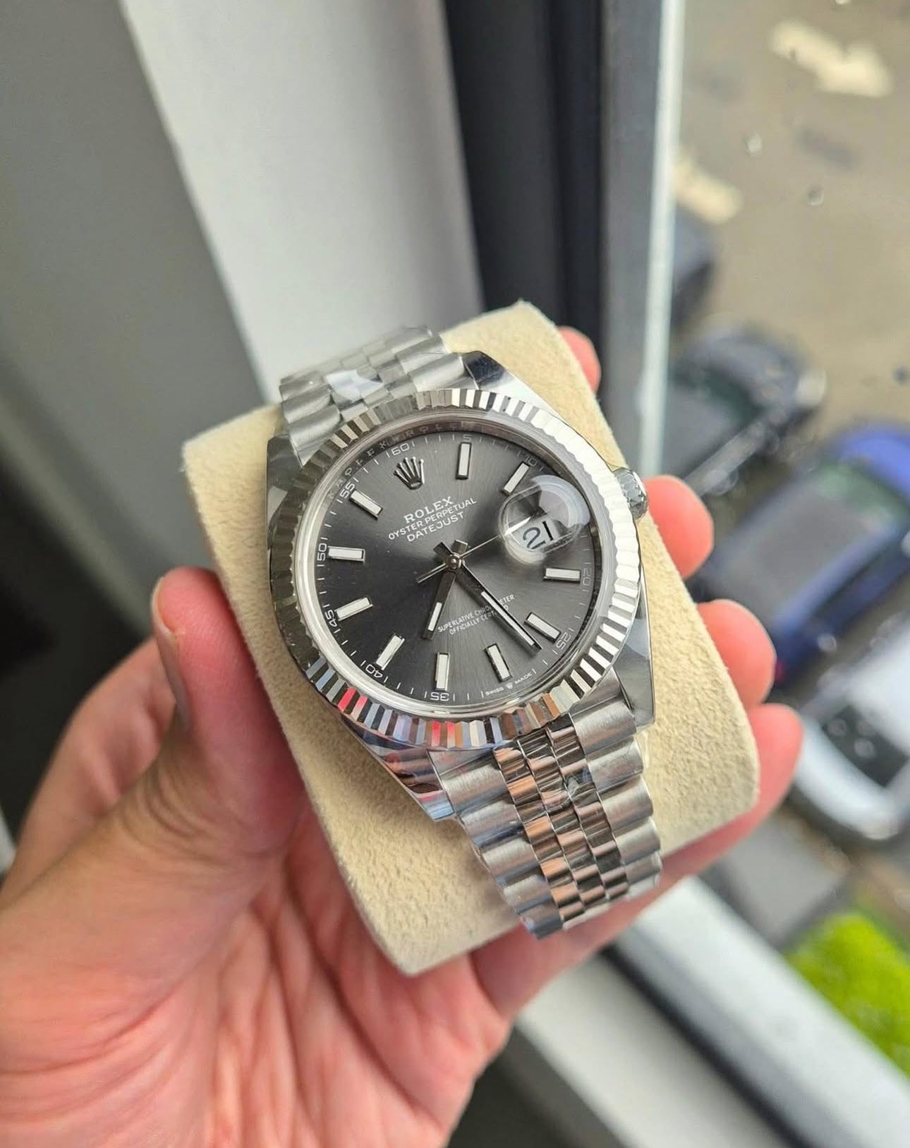 ROLEX DATEJUST JUBILÉE GREY ARDESIA