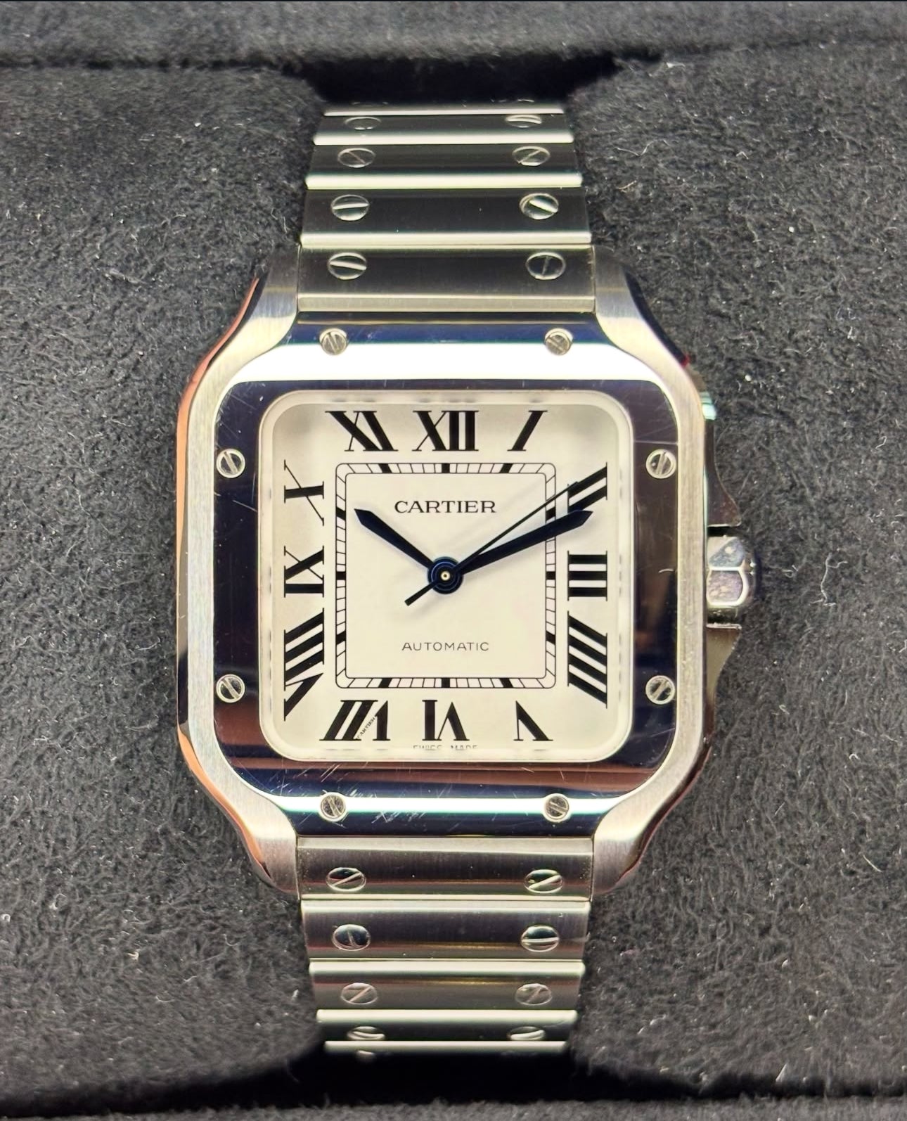 CARTIER SANTOS WHITE DIAL