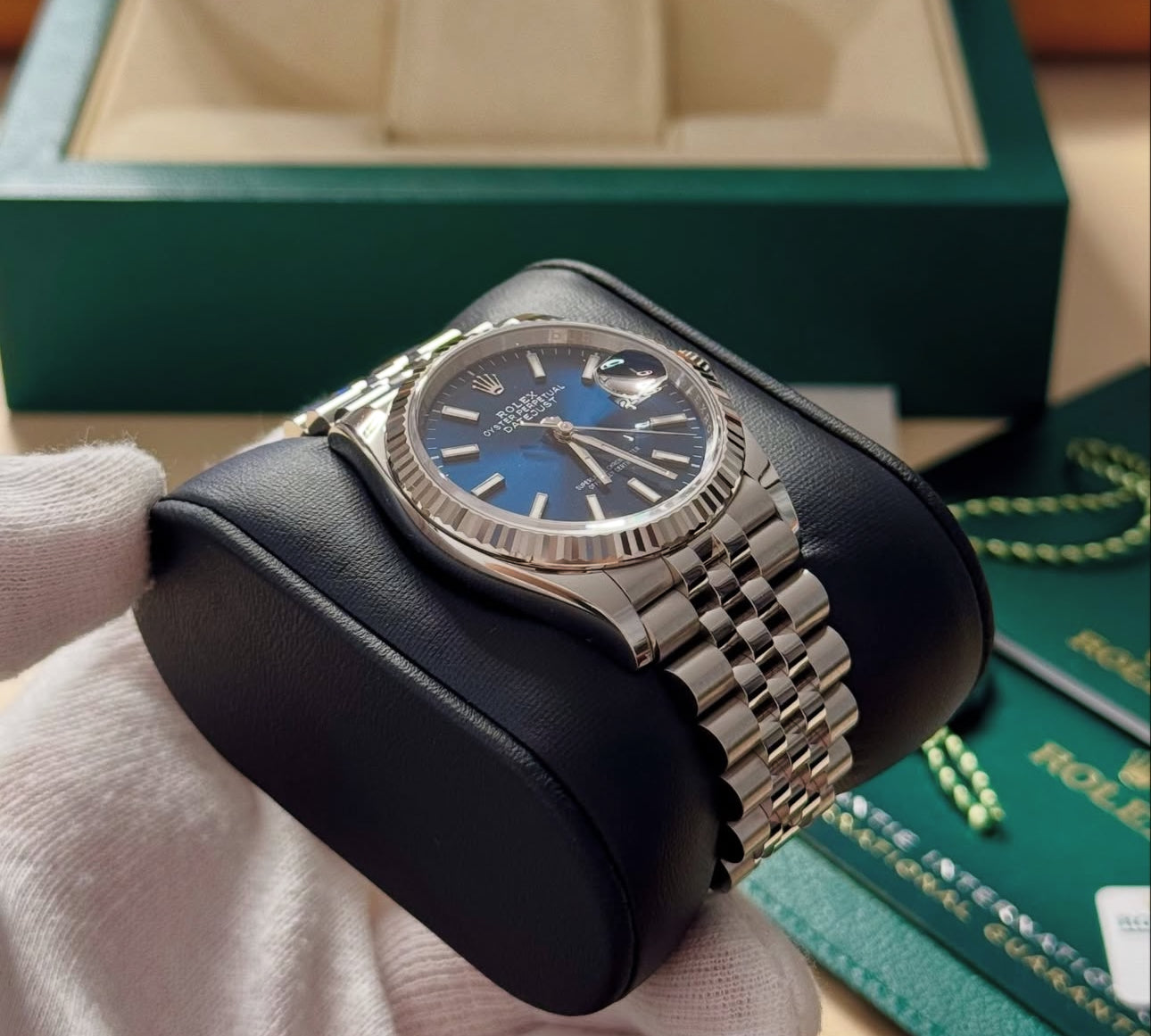 ROLEX DATEJUST JUBILEE OCEAN BLUE
