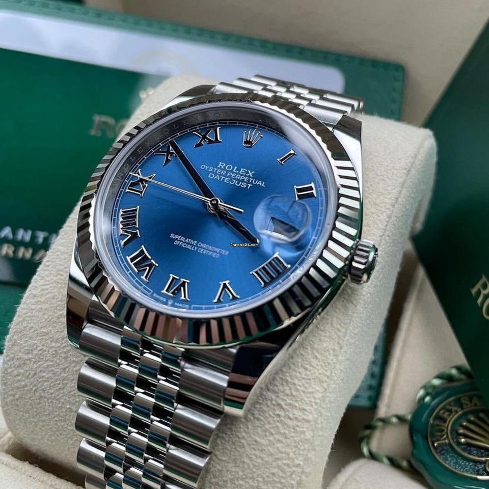 ROLEX DATEJUST JUBILÈE AZZURO ROMAN - Main Image