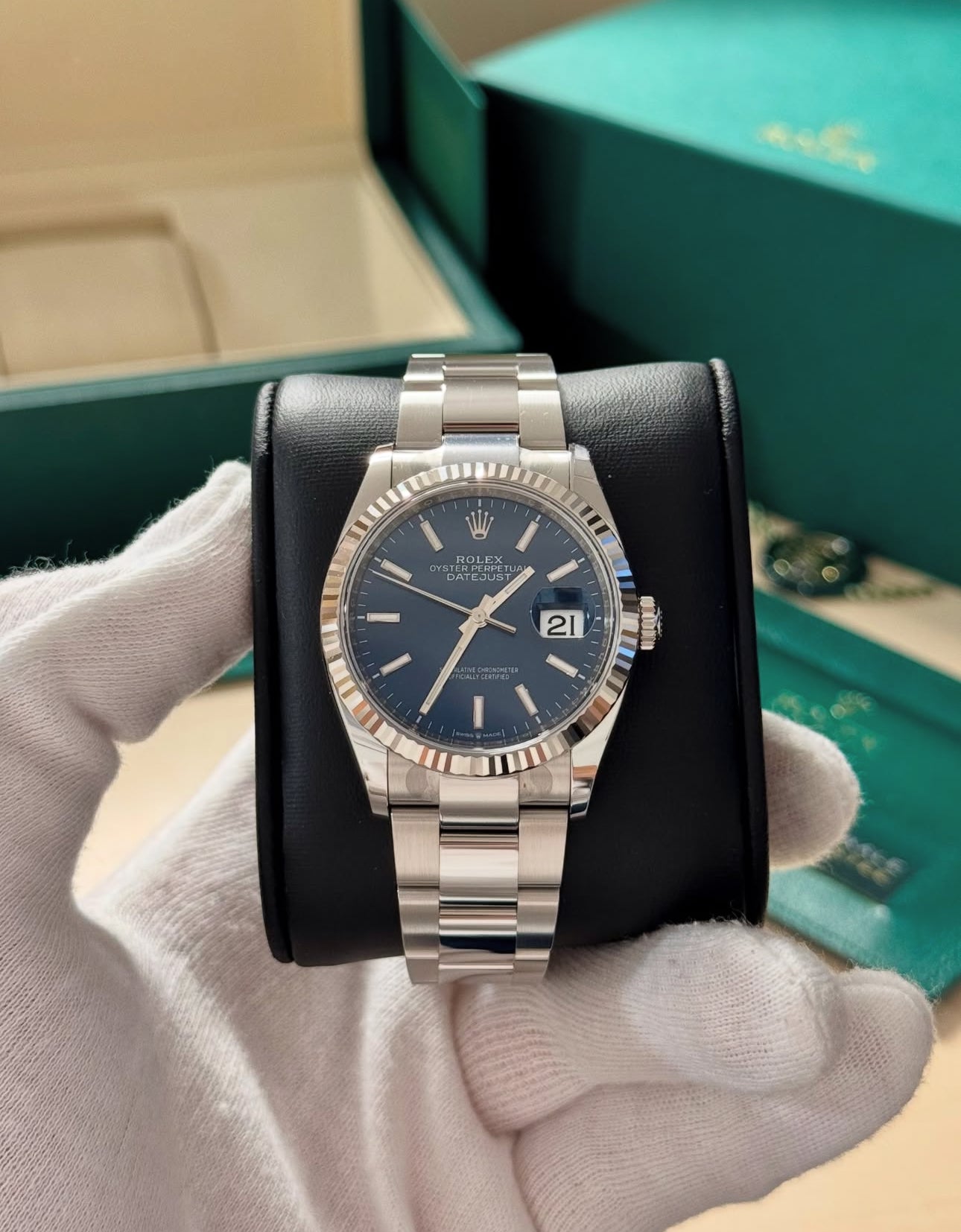 ROLEX DATEJUST OYSTER OCEAN BLUE