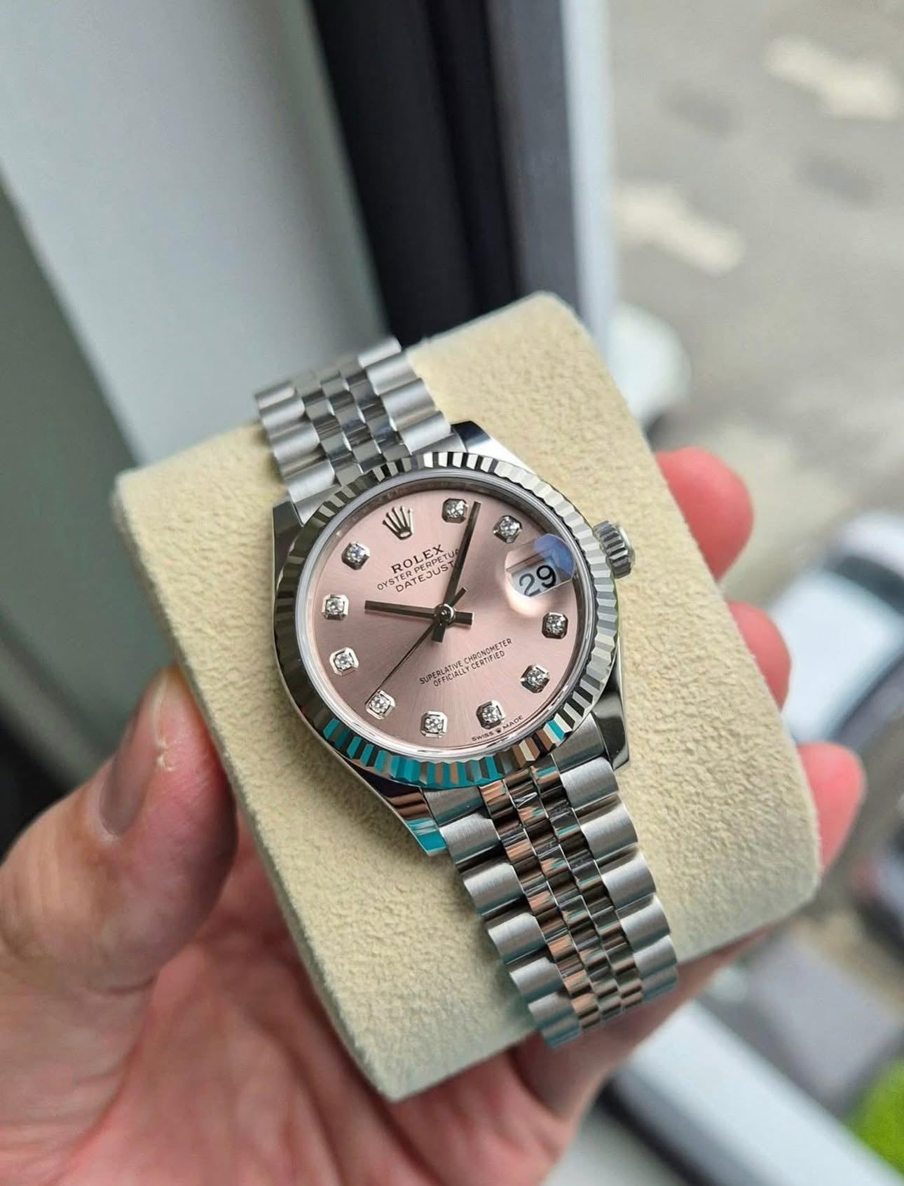 ROLEX DATEJUST JUBILEE "CANDY ROSE" DIAMOND