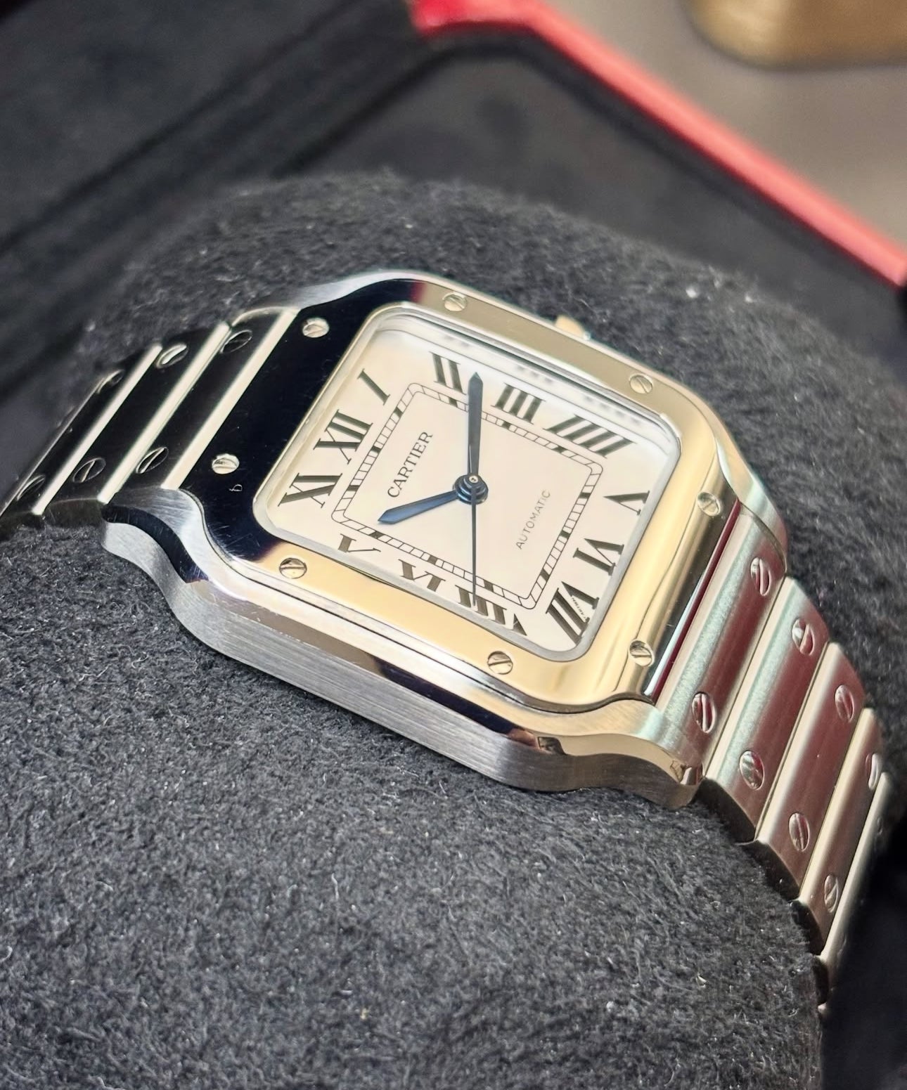 CARTIER SANTOS WHITE DIAL