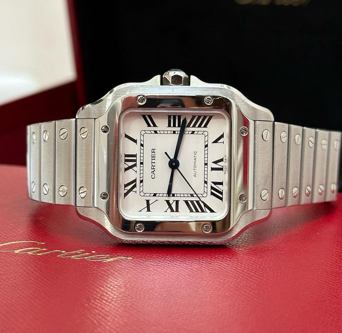 CARTIER SANTOS WHITE DIAL