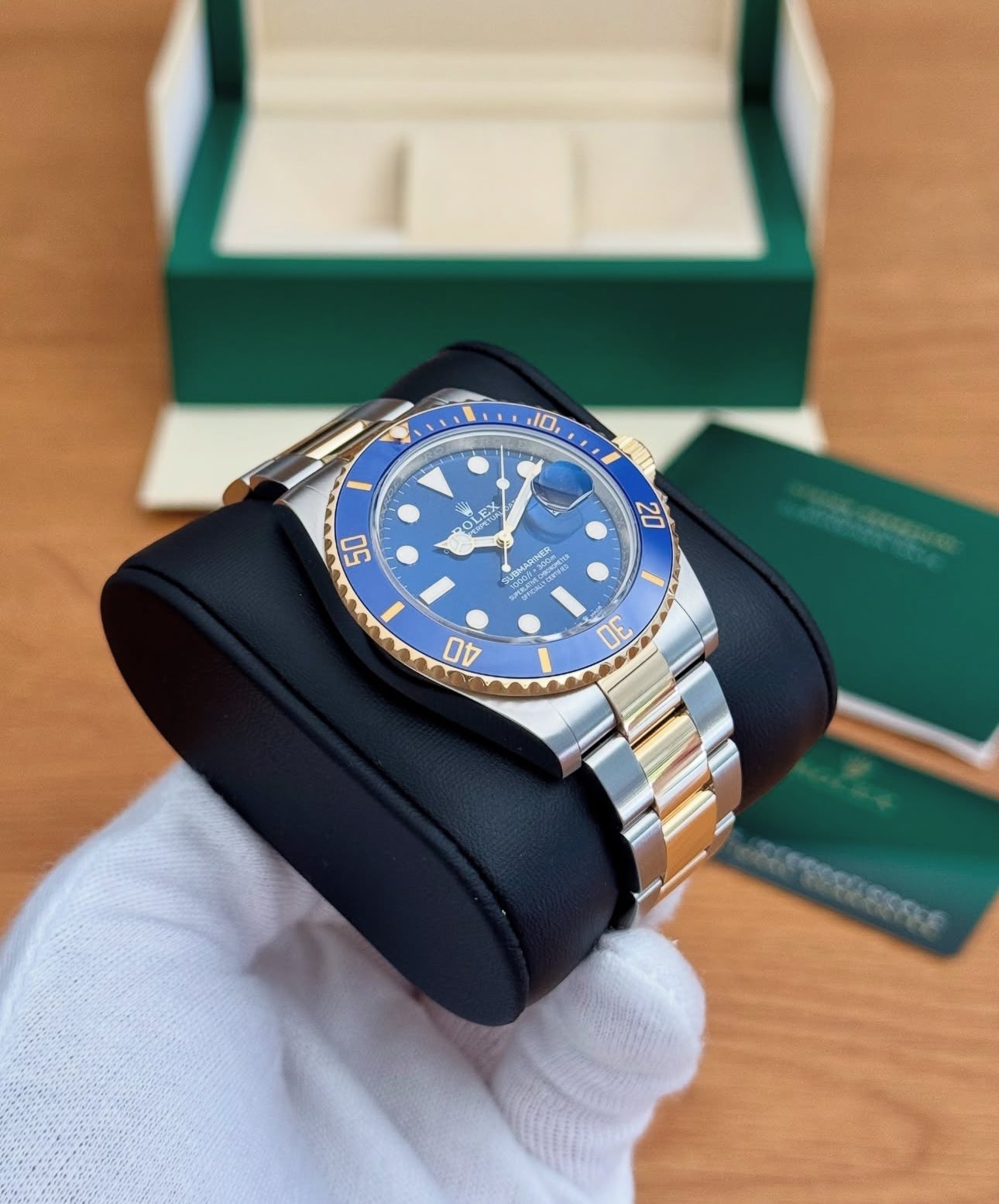 ROLEX SUBMARINER DATE ORO & BLU