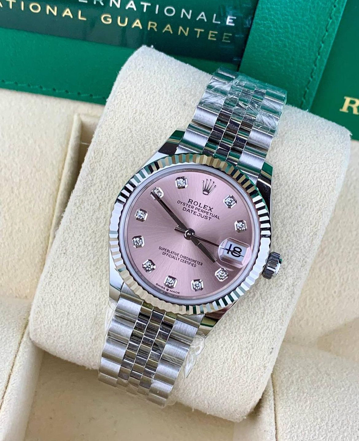 ROLEX DATEJUST JUBILEE "CANDY ROSE" DIAMOND