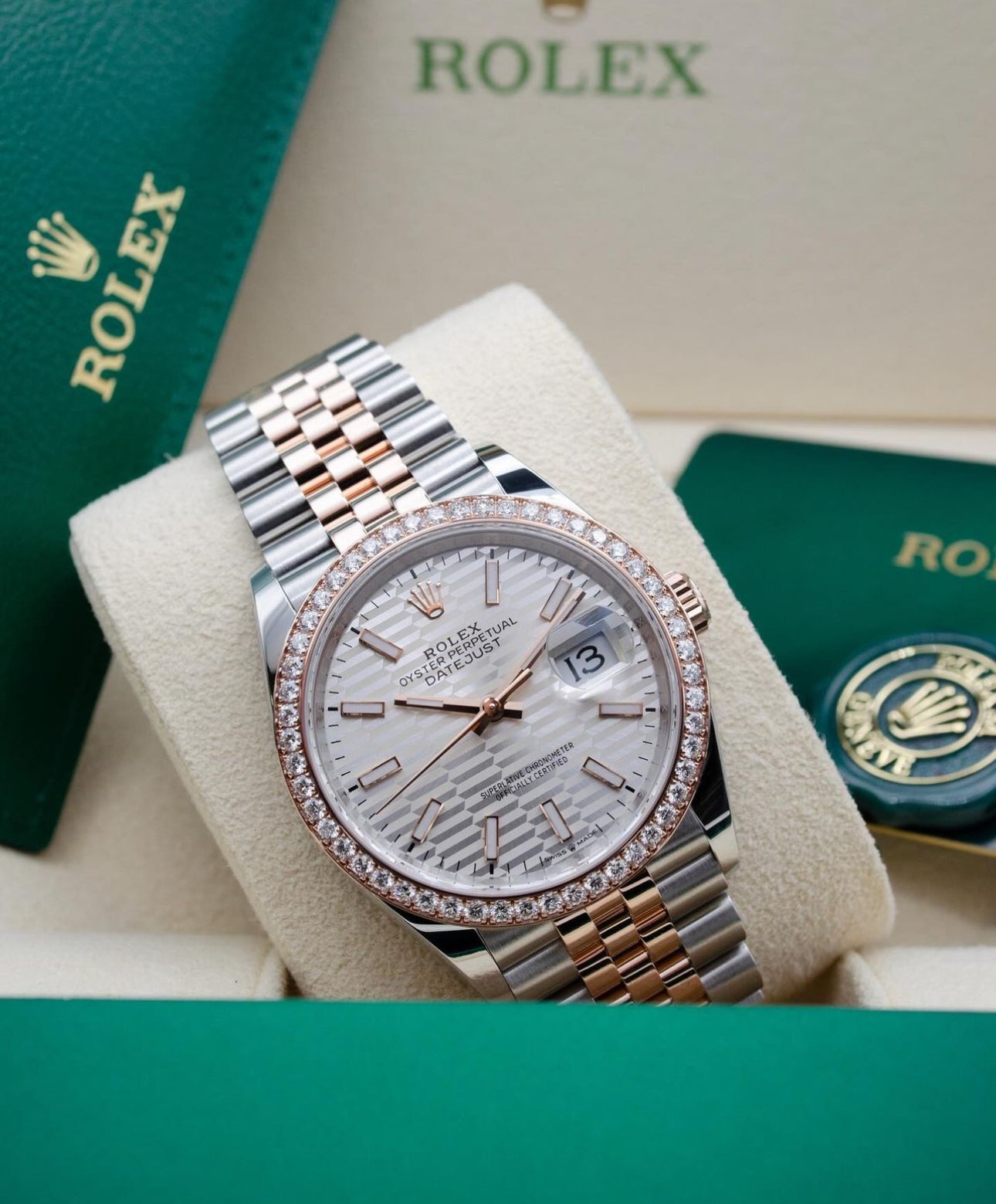 ROLEX DATEJUST JUBILEE "LAS VEGAS" DIAMOND ROSE'