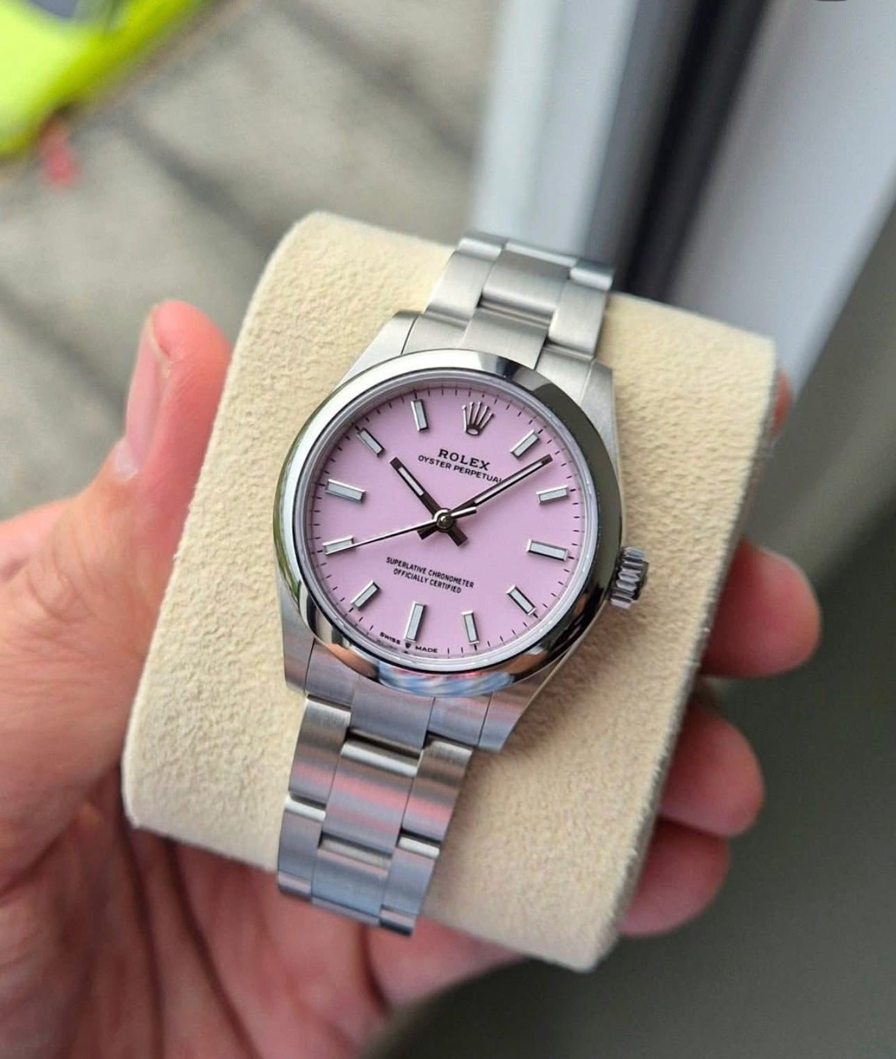 ROLEX OYSTER PERPETUAL PINK