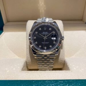 ROLEX DATEJUST JUBILEE BLACK DIAL DIAMOND