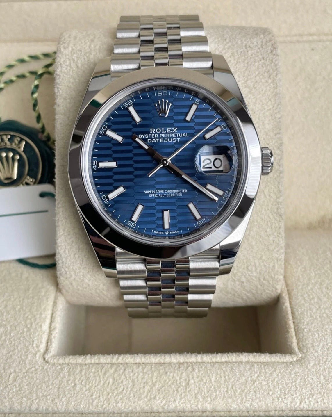 ROLEX DATEJUST JUBILÈE FLUTED BLUE