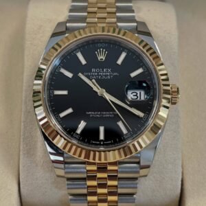 ROLEX DATEJUST JUBILEE BLACK & GOLD