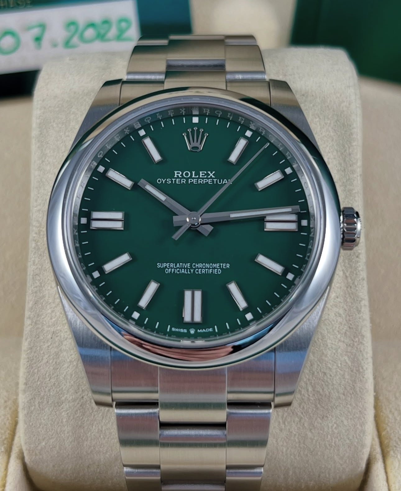 ROLEX OYSTER PERPETUAL GREEN