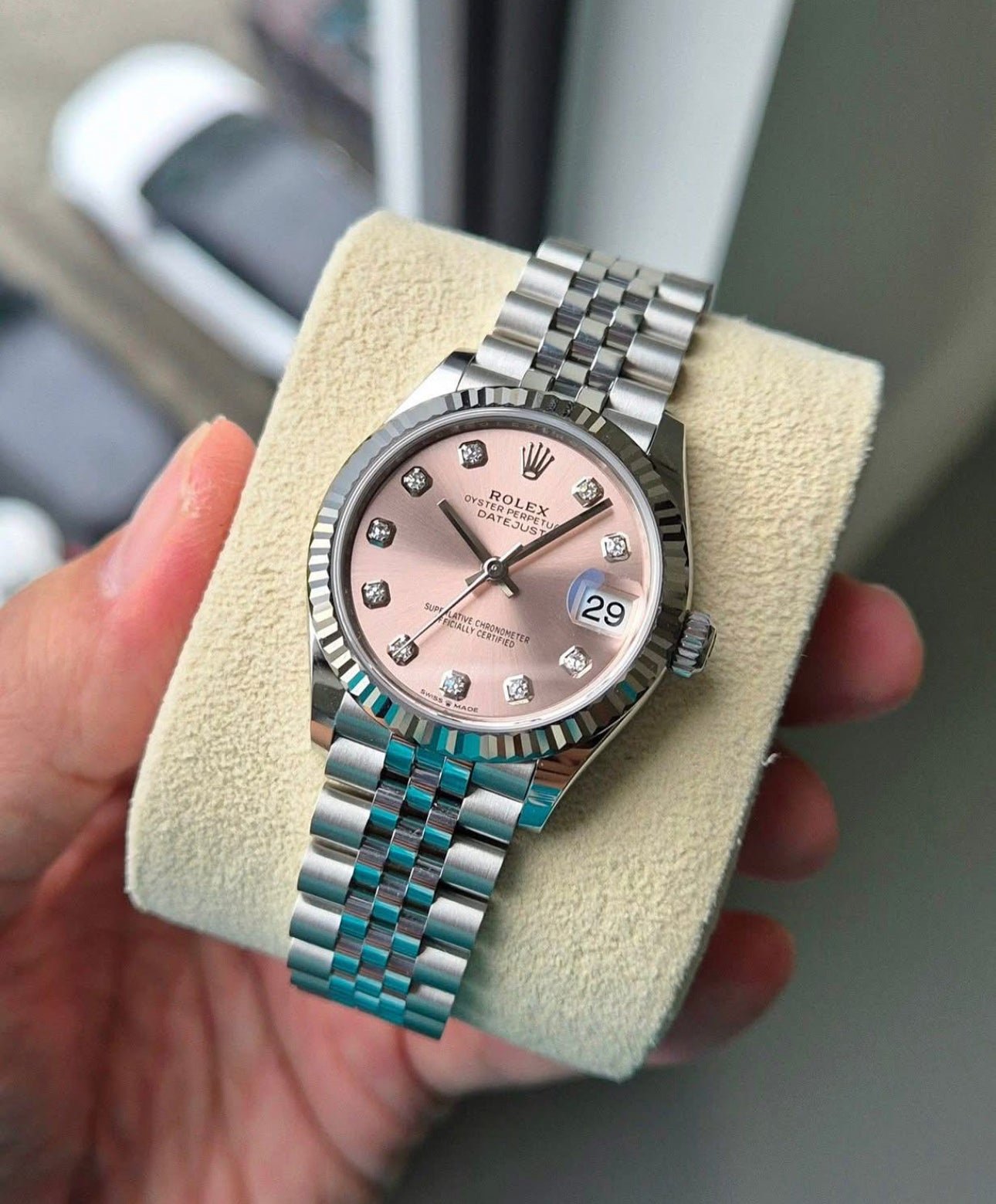 ROLEX DATEJUST JUBILEE "CANDY ROSE" DIAMOND
