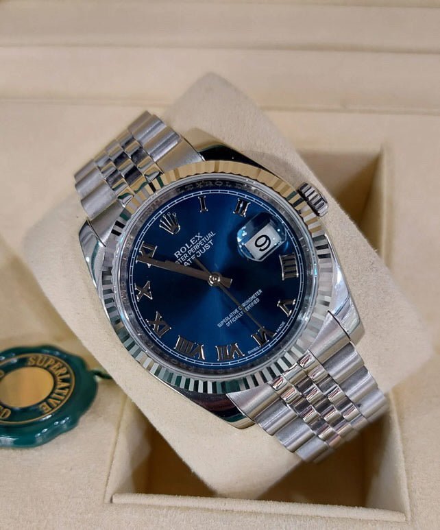 ROLEX DATEJUST JUBILÈE AZZURO ROMAN
