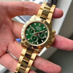 ROLEX DAYTONA GOLD & GREEN