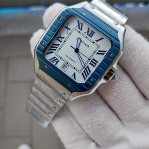 CARTIER SANTOS ACCIAIO & BLU