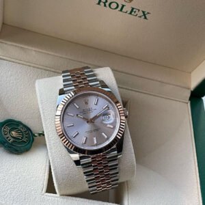 ROLEX DATEJUST JUBILEE STEEL & GOLD SILVER DIAL