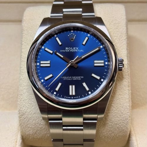 ROLEX OYSTER PERPETUAL BLUE DIAL