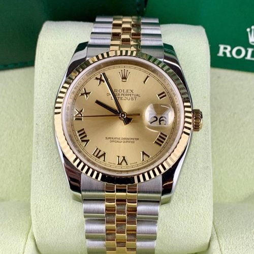 ROLEX DATEJUST JUBILÈE CHAMPAGNE ROMAN